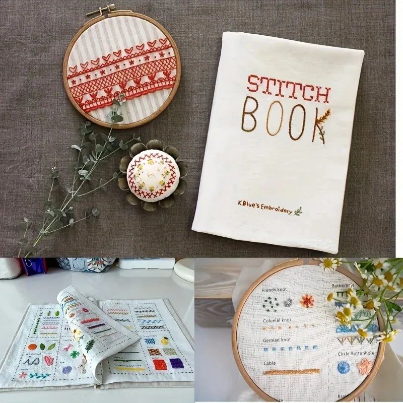 Embroidery Books Stitch DIY Sewing