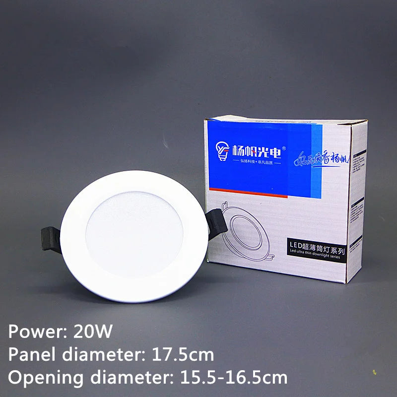 Ultra-Thin LED Recessed Downlight Anti-Fog Ceiling Light 6W–20W