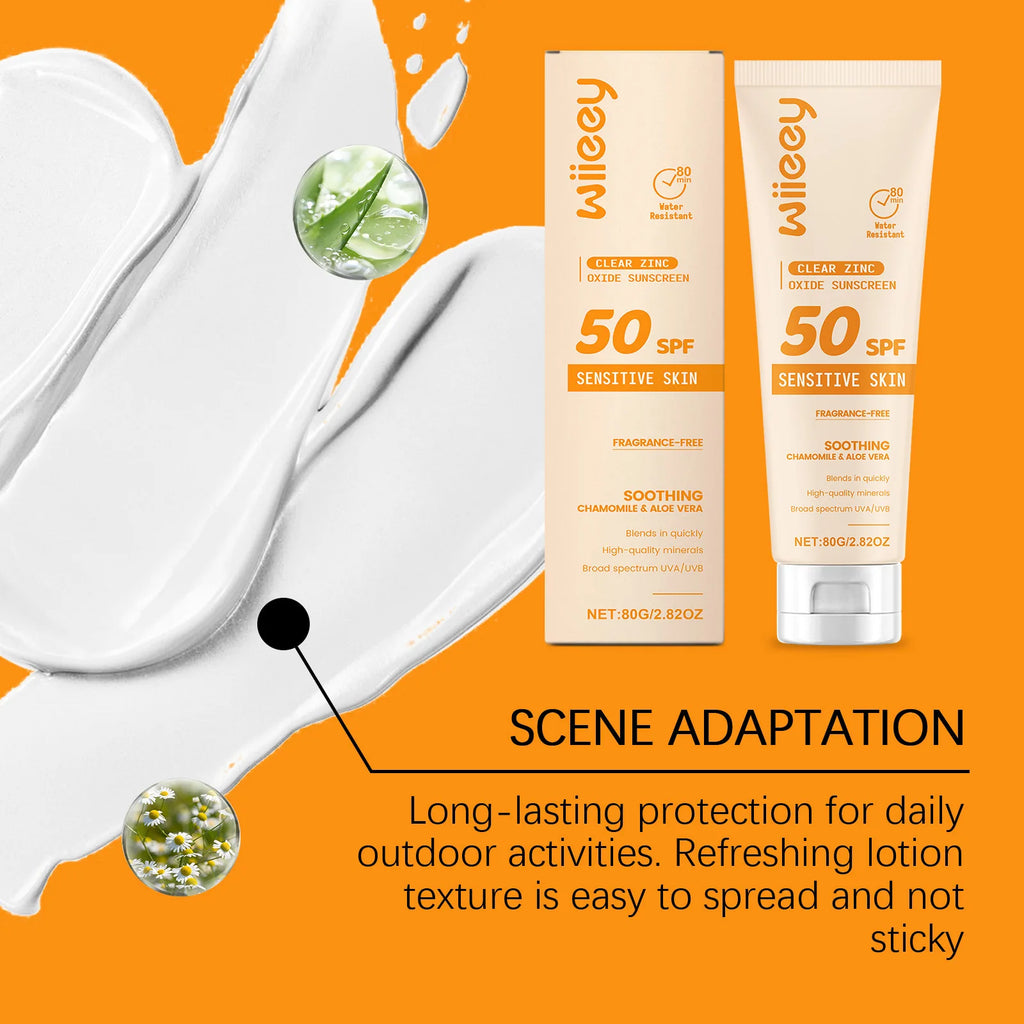 Wiieey SPF 50+ Kids Mild Sunscreen Cream – UVA/UVB Protection Kids Sunscreen Cream Zpaxo