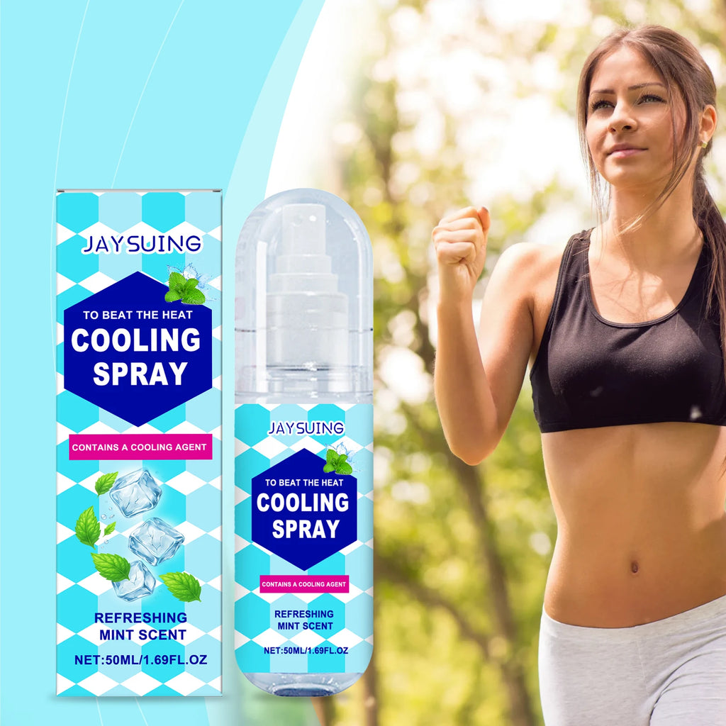 Jaysuing Cooling Spray Summer Body Cooling Spray Portable Ice Feeling Clothing Training Relief Summer Quickly Cooling Spray Zpaxo