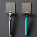 2pcs Punch-free Razor Holder, Storage Hook, Space Aluminum Multi-purpose Bathroom Accessories Zpaxo 2pcs
