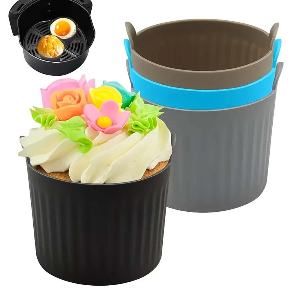 Air Fryer Baking Cup Silicone Tray Muffin Cake Mold Egg Tart Zpaxo
