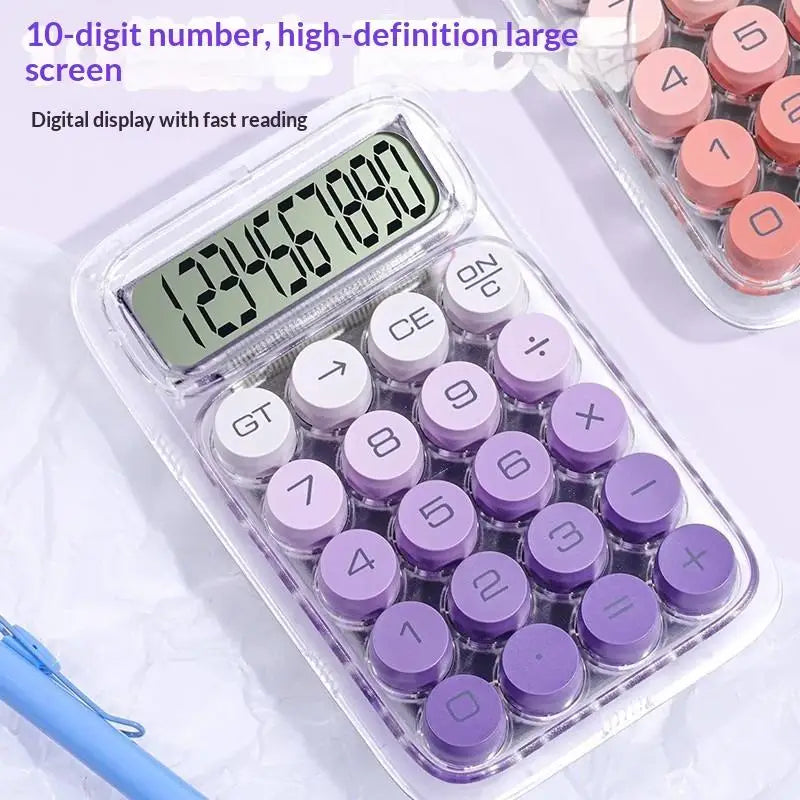 Large Screen Transparent Calculator – Big Buttons & Portable