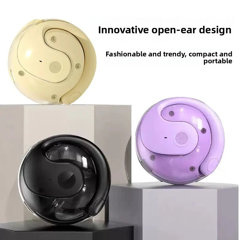 Bluetooth wireless headphones - bone conduction - touch control - non-intrusive earpiece - extremely long battery life Zpaxo
