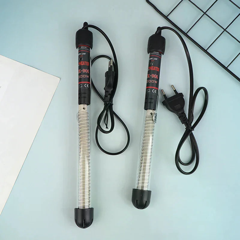 EU Plug Adjustable Temperature Thermostat Heater Rod Glass Aquarium Zpaxo