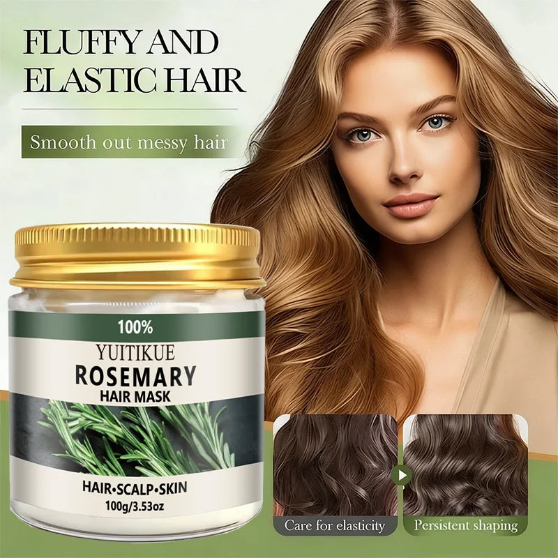 YUITIKUE Rosemary Hair Mask – Moisturize, Frizz Control & Elasticity Rosemary Hair Mask Zpaxo