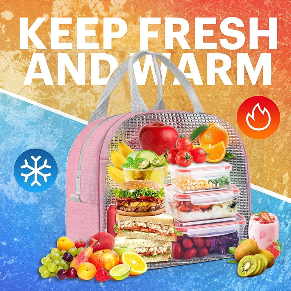 Insulated Lunch Box Capacity Small Food Container Bag Waterproof