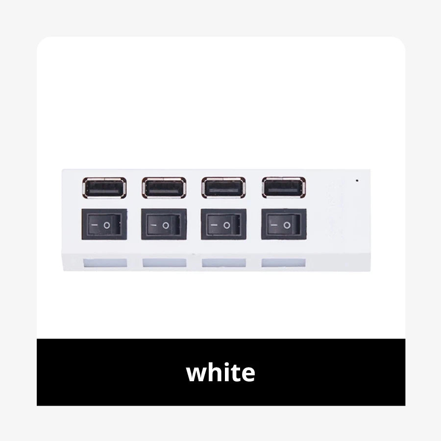 Switch Extension Hub 7-port USB2 0 Computer USB One Drag Seven Zpaxo 4usb white
