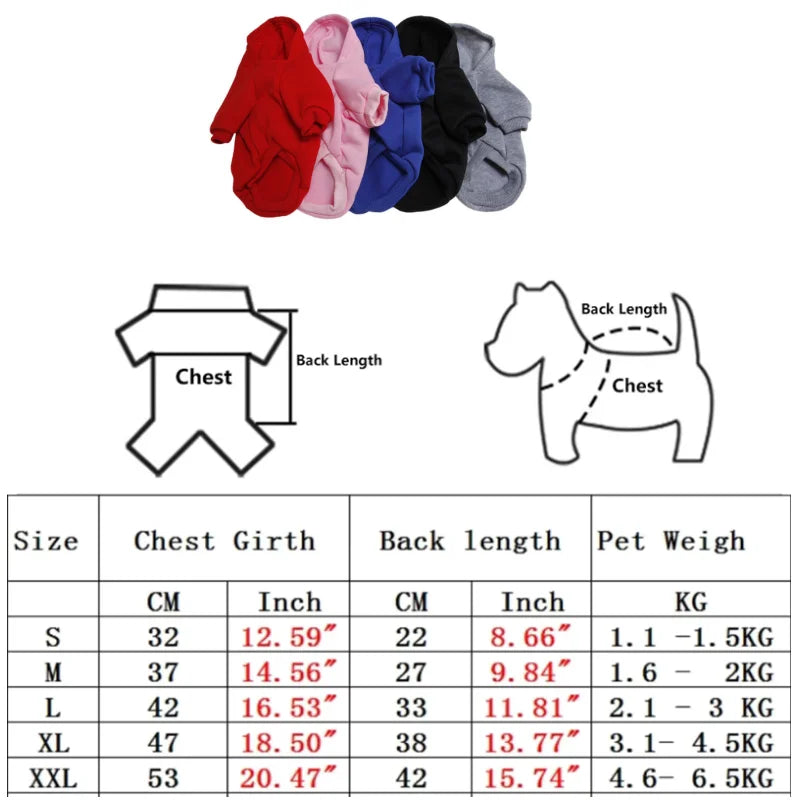 Winter Teddy Dog Clothes Sport Hoodies Sweatshirts Warm Coat Clothing