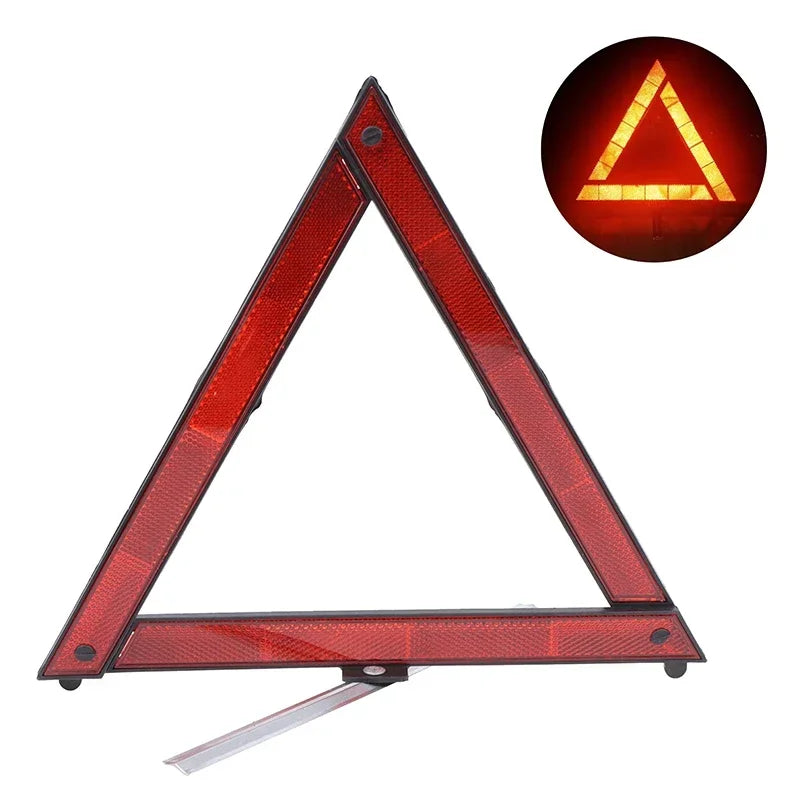 Red Reflective Emergency Warning Triangle | Roadside Safety Emergency Warning Triangle Zpaxo