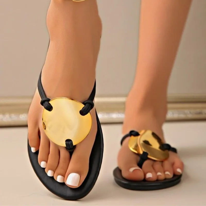 Women Slippers Summer Beach Slip Anti-slip Flip Flops Luxury Flat