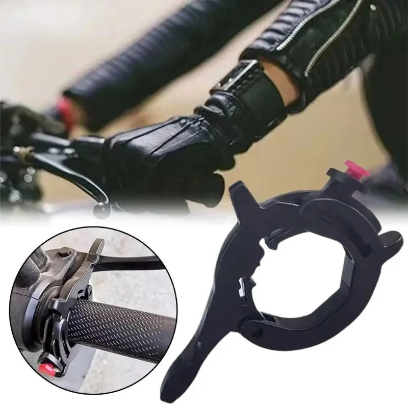 Universal Motorcycle Throttle Lock Cruise Control Wrist Grip Throttle Lock Grip Zpaxo