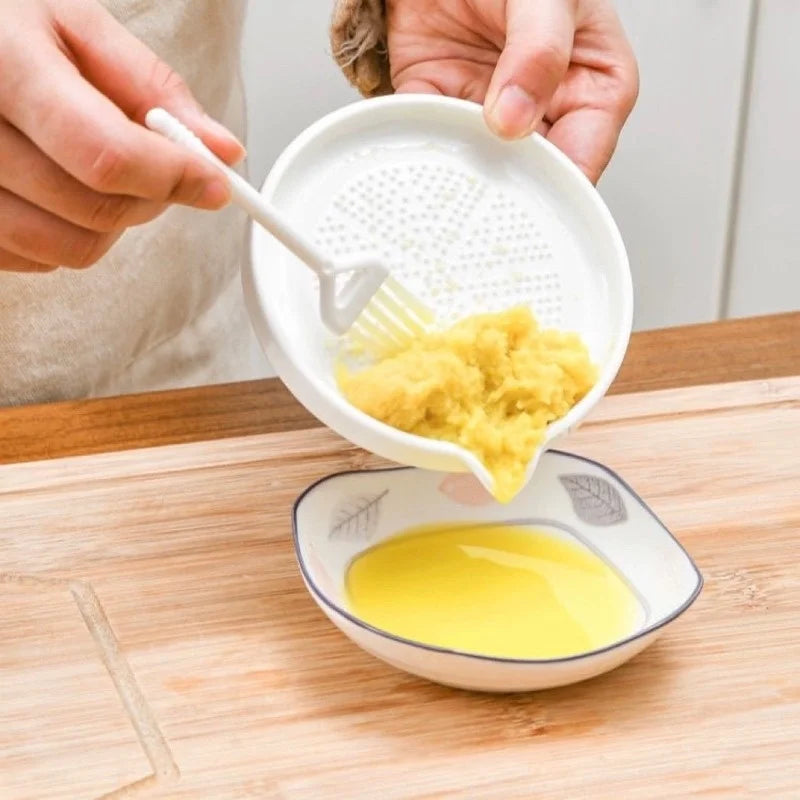 New Ceramic Ginger Grater Tool Hand Grinder Garlic Masher Portable Carrot Ginger Grinding Kitchen Tool With Brush Kitchen Tools Zpaxo