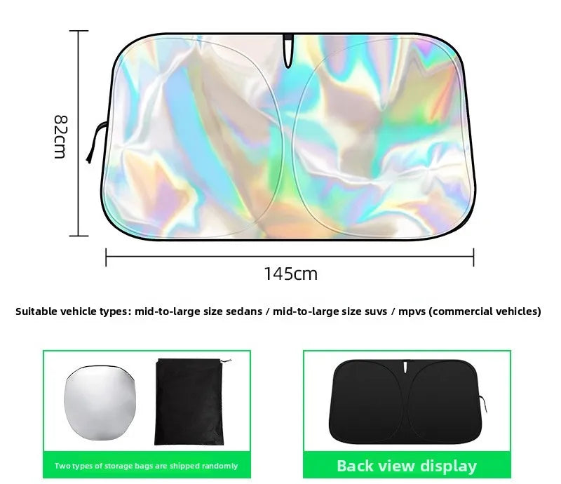 Car Windshield Sunshade – Aluminum Foil UV Sun Cover