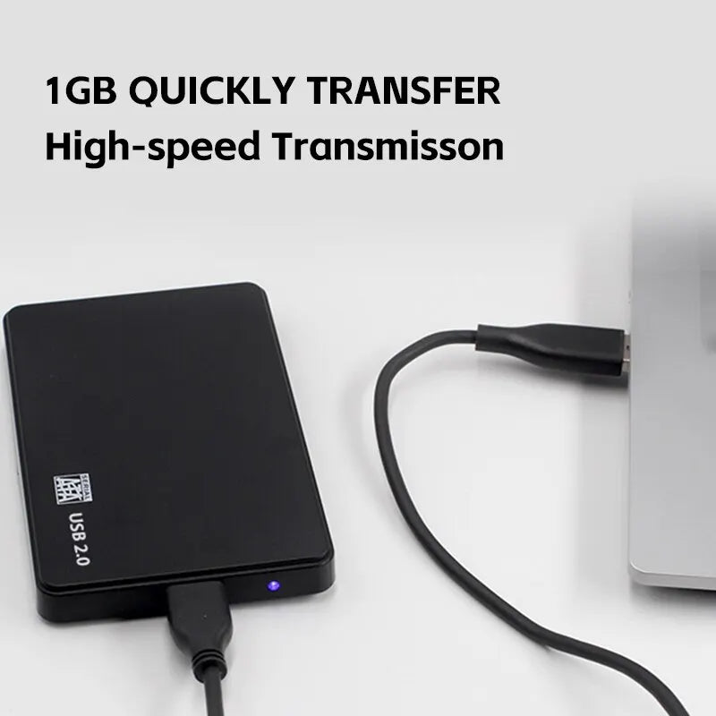 USB 2 0 HDD External Hard Drive Case Plastic SATA Enclosure SSD Speed Zpaxo