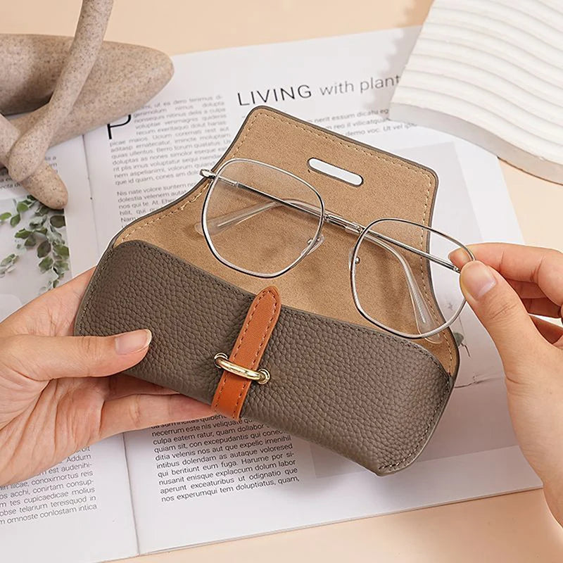 PU Leather Soft Shell Glasses Case – Unisex Eyeglass Pouch