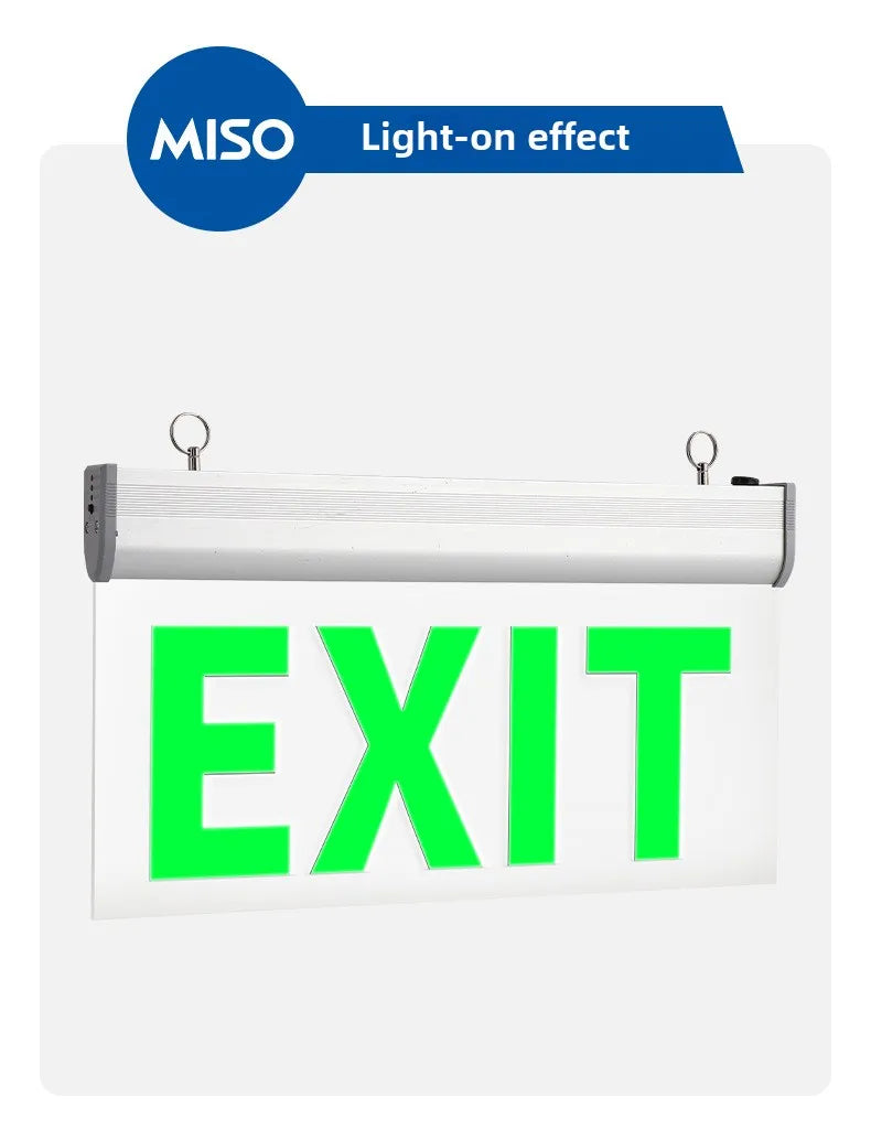 LED Emergency Exit Sign – Self-Luminous, Battery Backup, IP65 Emergency Exit Sign Zpaxo