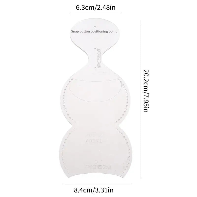 Leather Craft Mini Coin Purse Making Acrylic Template Tool DIY Small Zpaxo