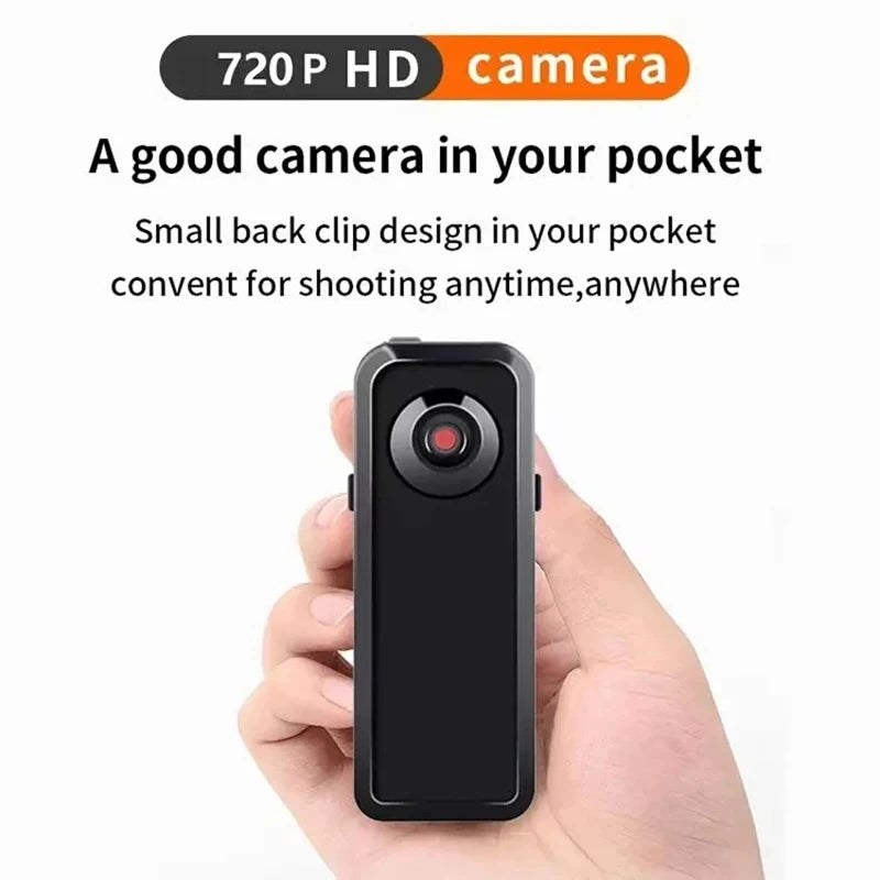 Mini HD DV Camera Body Camcorder Mount Portable Video Record Nanny