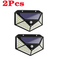 100 LED Solar Wall Light PIR Motion Sensor – IP65 Outdoor Garden