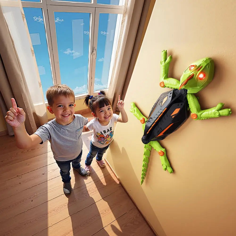 RC Wall Climbing Gecko Toy with LED Eyes | Kids & Adults RC Climbing Toy Zpaxo