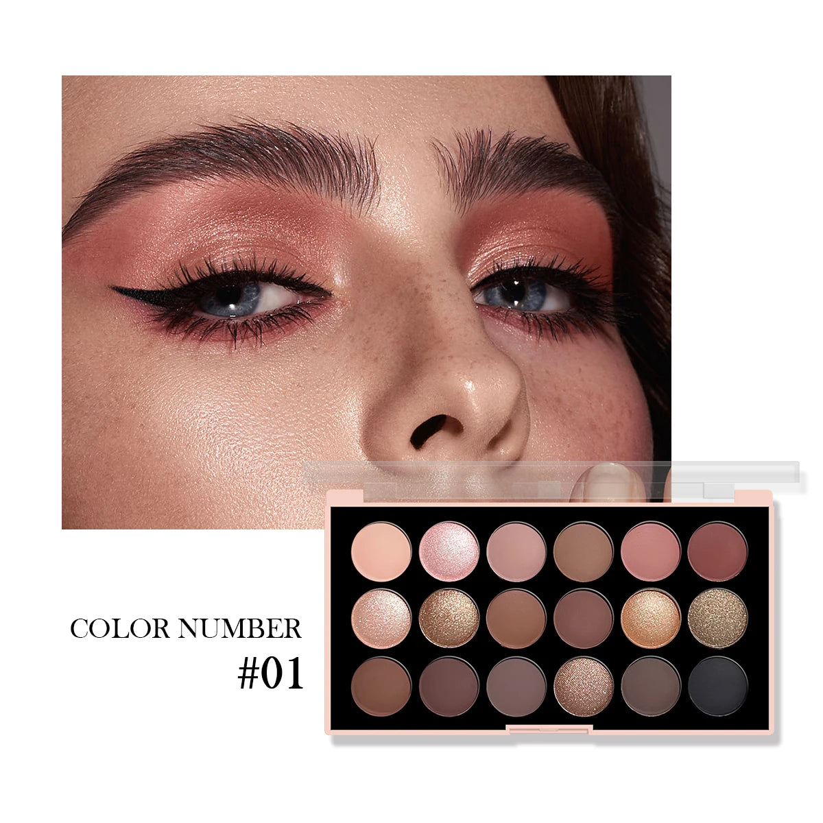 18-color Eyeshadow Palette Earth Tone European American Matte Shimmer Zpaxo