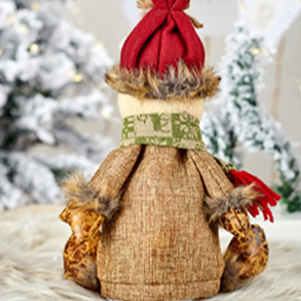 Christmas Doll Fabric Bags Reusable Supports Storage Bag Candy Party