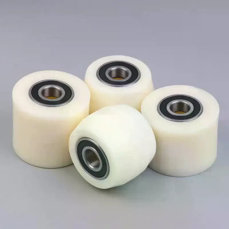 Polyurethane Nylon Wheels Replacement Caster Fork Wheel Bearing Small Zpaxo