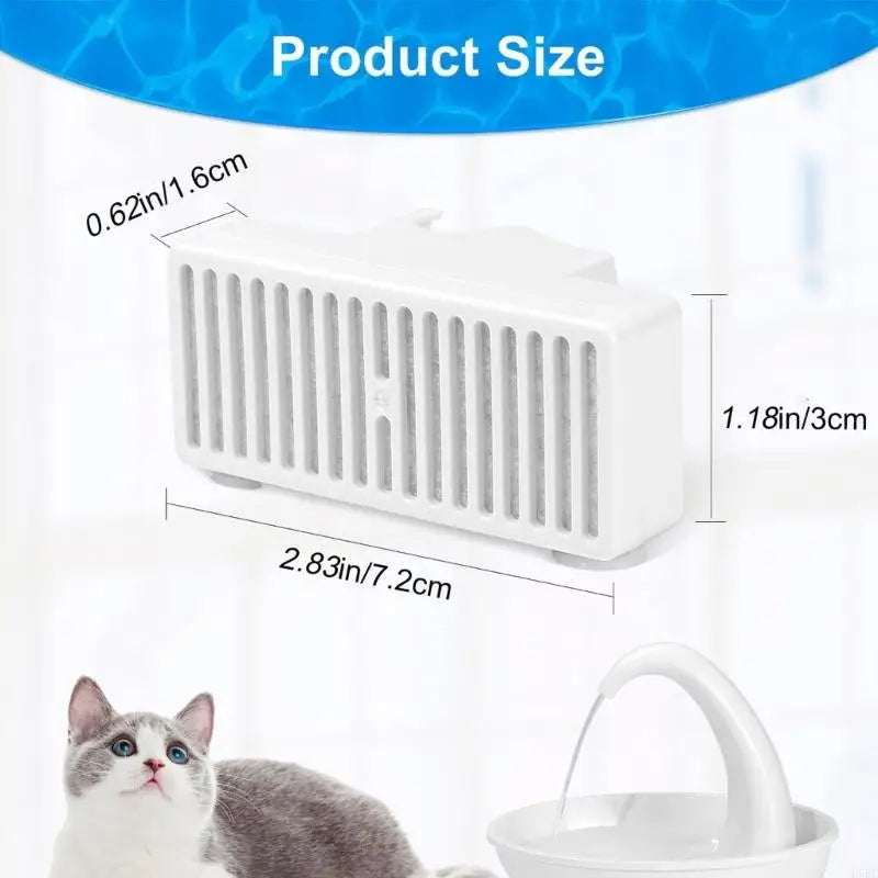 3 Replacement Filter Automatic Pet Fountains Cats Water Dispenser
