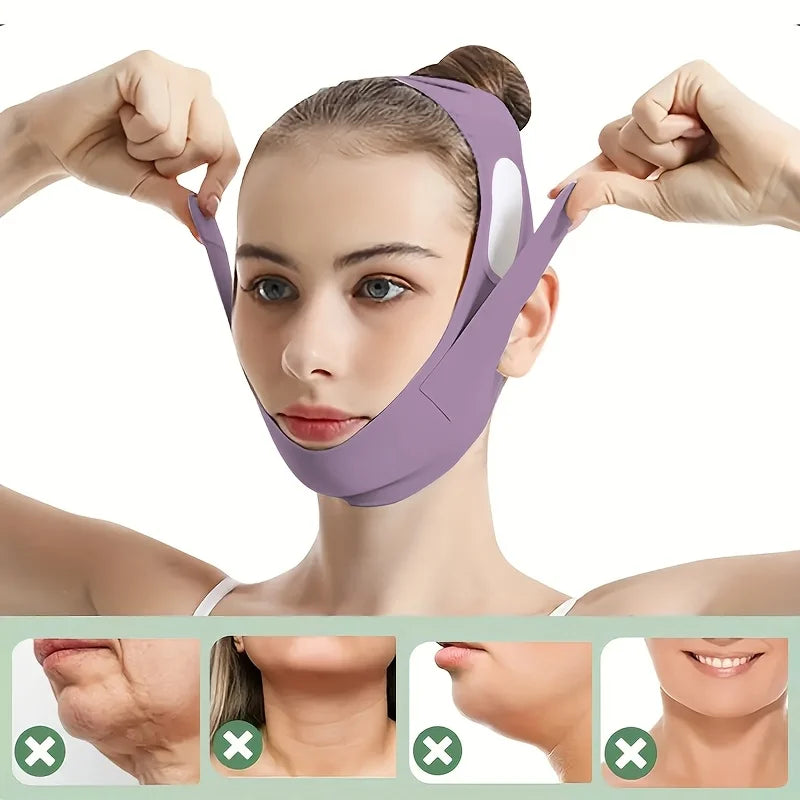 Overnight Face Lift Band Graphene Fiber Double Chin Reducer Jawline