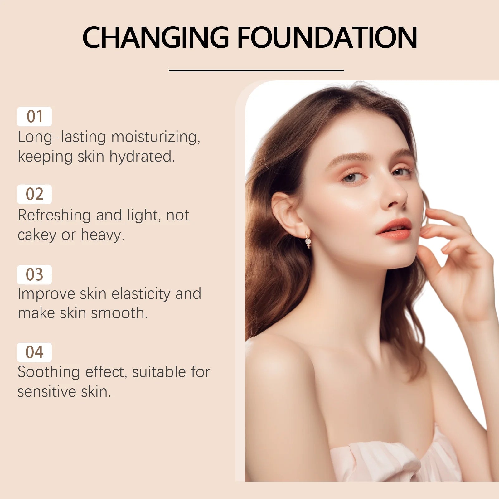 Hoygi Concealing Foundation – Matte, Lightweight & Moisturizing Liquid Foundation Zpaxo