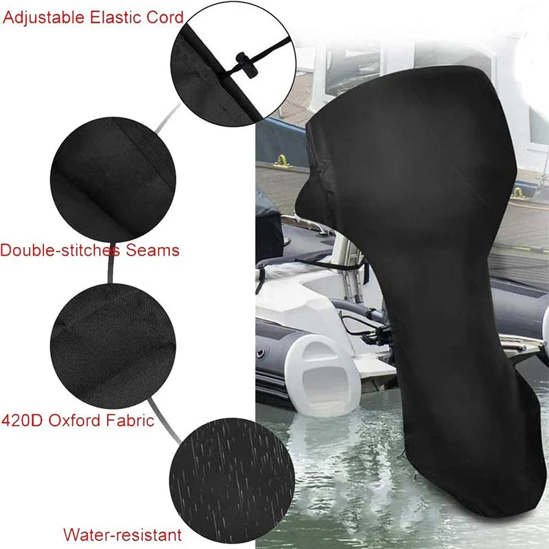 600D Outboard Motor Cover – Waterproof UV-Proof, 6–225HP