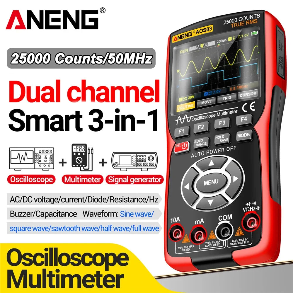 ANENG AOS03 280MS S 50MHz Analog Transistor Bandwidth Waveform Test