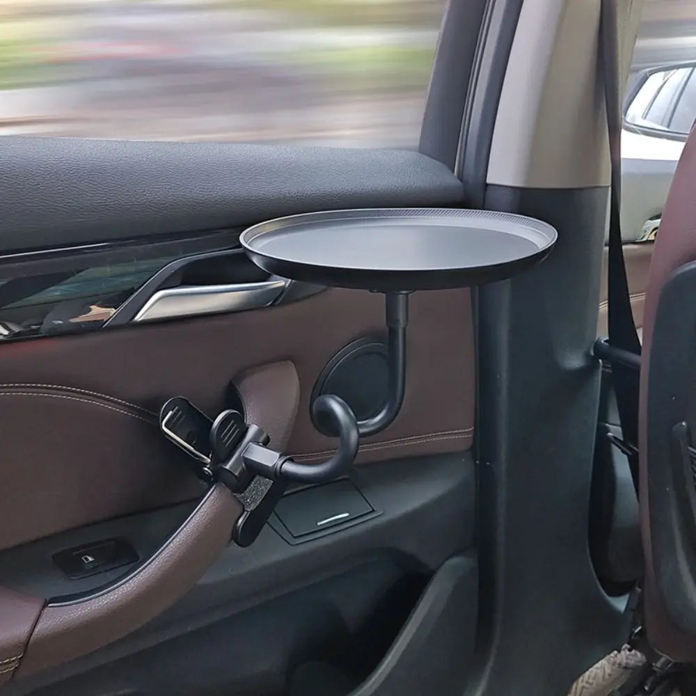 with Clamp Car Cup Holder Tray 360° Swivel Arm Rotatable Car Swivel Tray Adjustable Stretchable Car Tray Table Dining Table Zpaxo