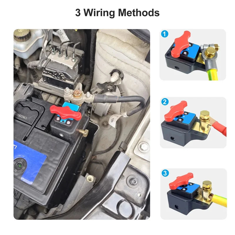 12V/24V Rotary Battery Disconnect Switch – 300A Cut-Off