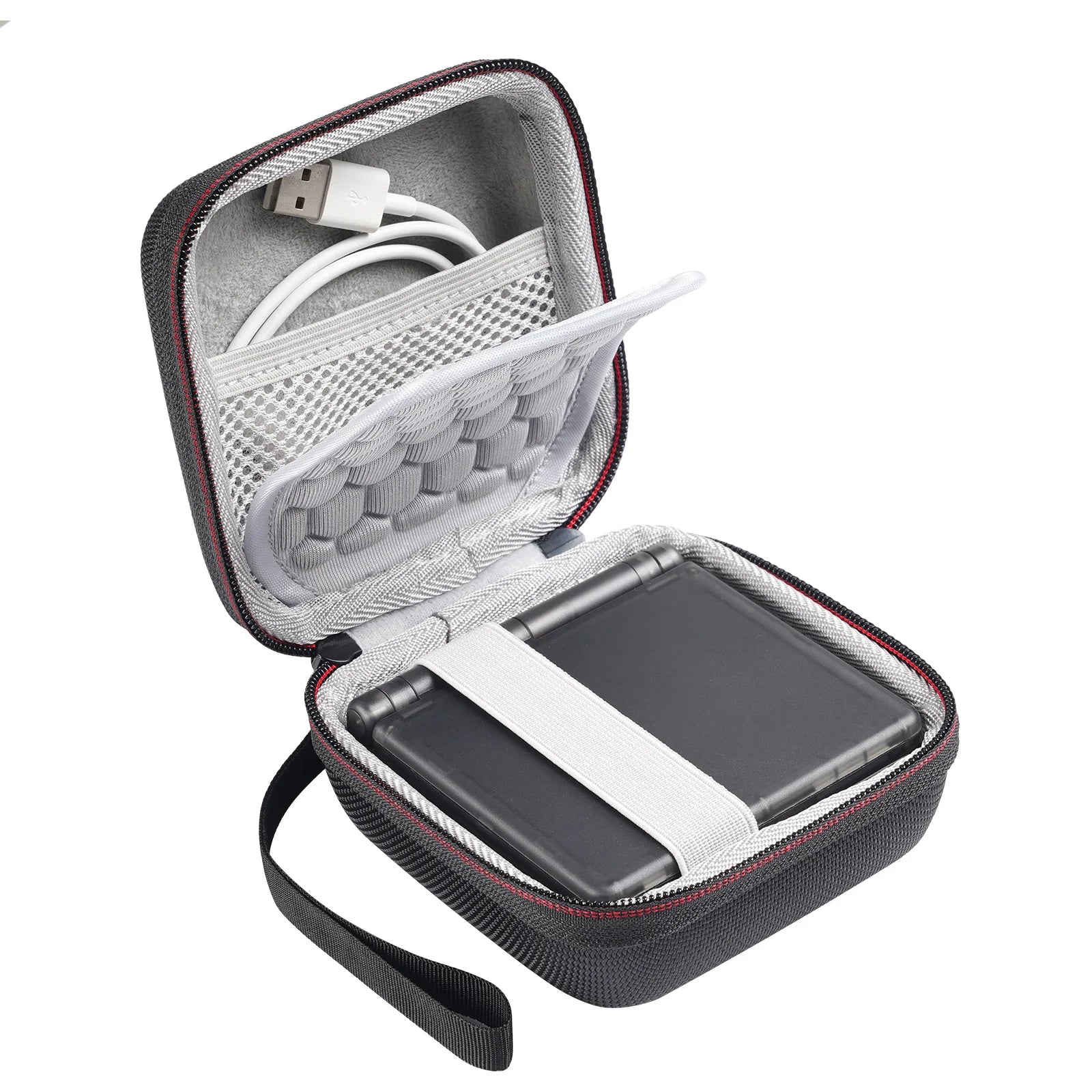 Portable Flip Retro Handheld Game Console Case Only Hard Travel Bag Zpaxo Black Grey