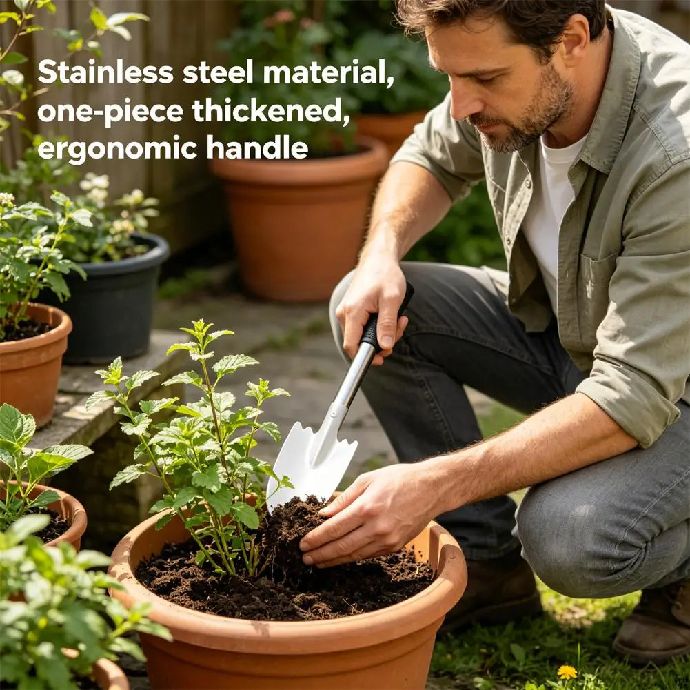 Heavy Duty Stainless Steel Garden Trowel – Non-Slip Grip Garden Hand Trowel Zpaxo