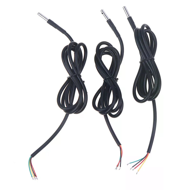 1Pcs Waterproof Stainless Steel IIC Module Digital I2C Probe 1/2/3 Meters SHT20 SHT30 SHT40 Temperature And Humidity Sensor Zpaxo