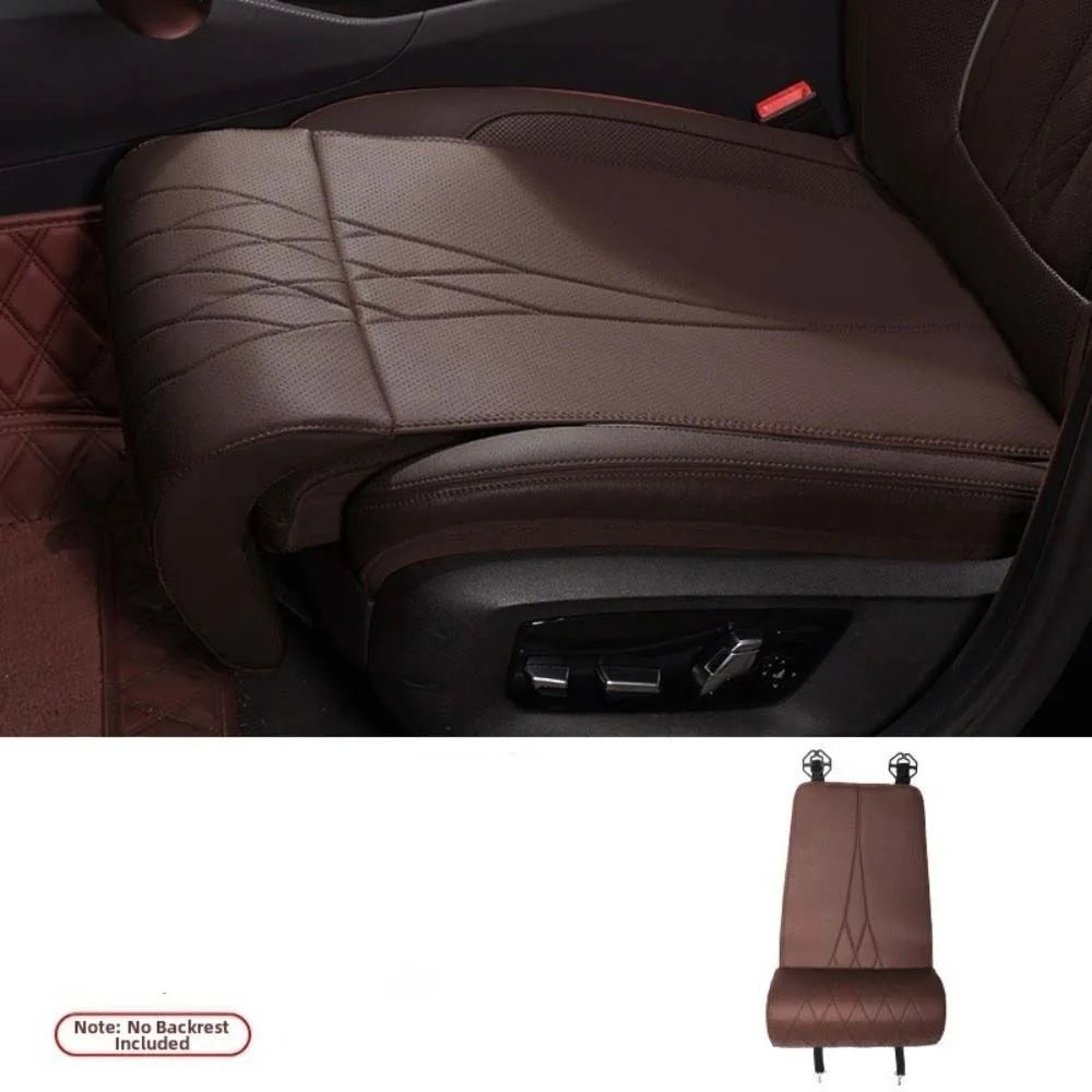 Universal Car Seat Leg Support Extension Leather Thickened Auto Zpaxo Brown