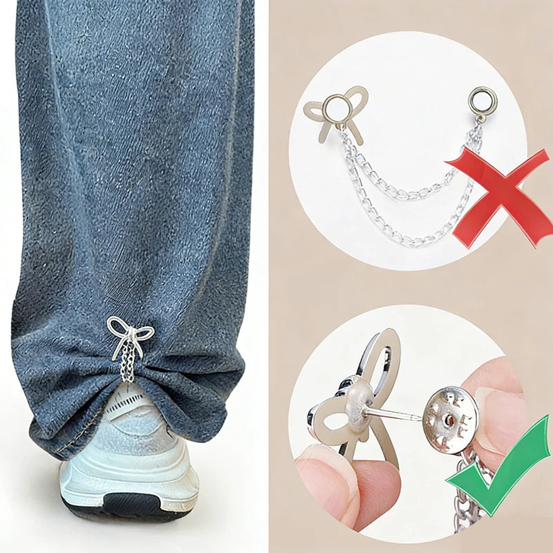 Women's Adjustable Clothes Clips Butterfly Decorations Instant Sleeve Zpaxo