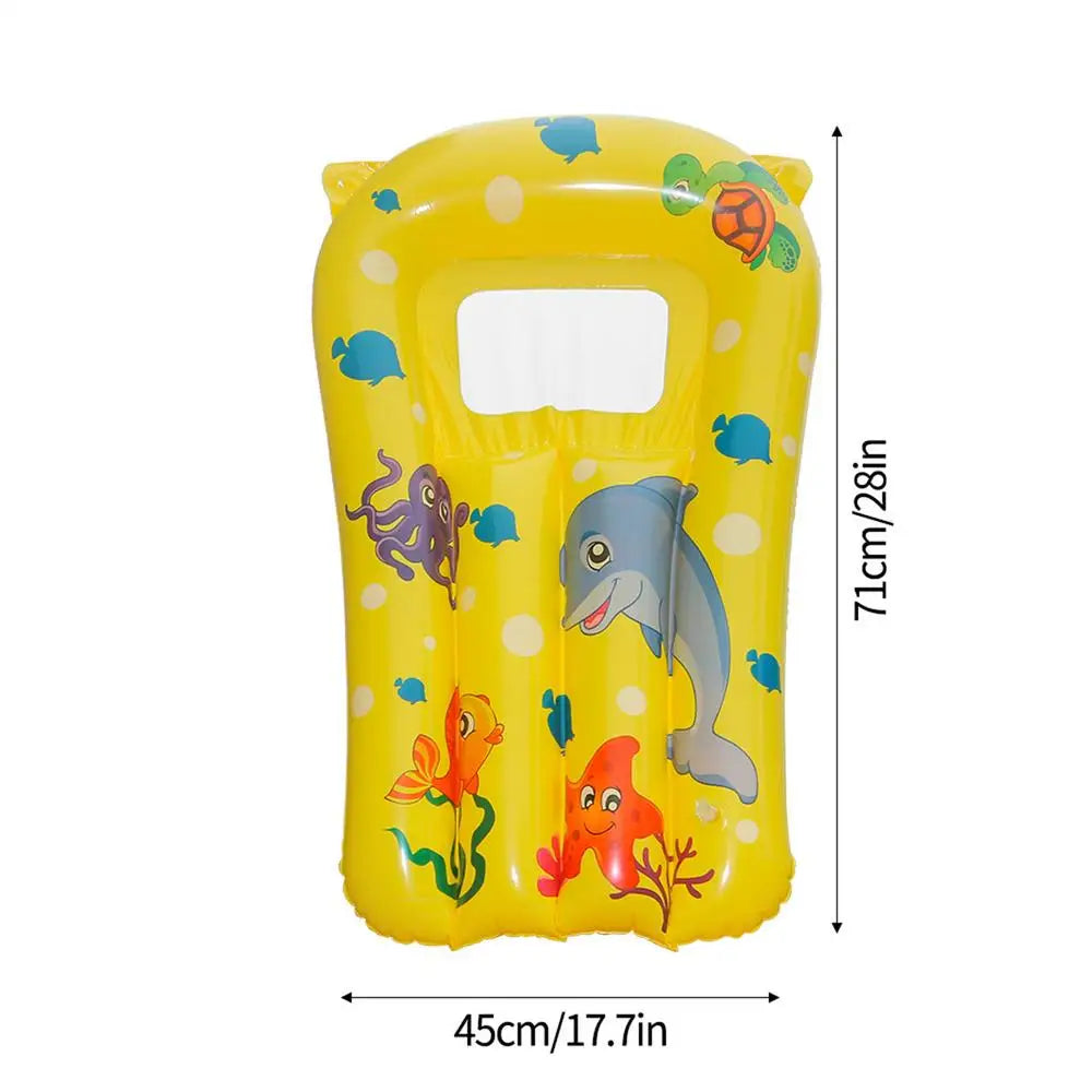 Pool Floats for Kids Inflatable Pool Float Non-Slip Fun Swim Floaty Blow Water Toy for River Lake Backyard Swimming Outdoor Zpaxo YELLOW United States