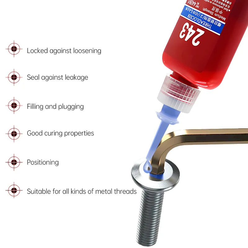 Threadlocker 222 242 243 263 271 272 290 Quick Drying Liquid Powerful