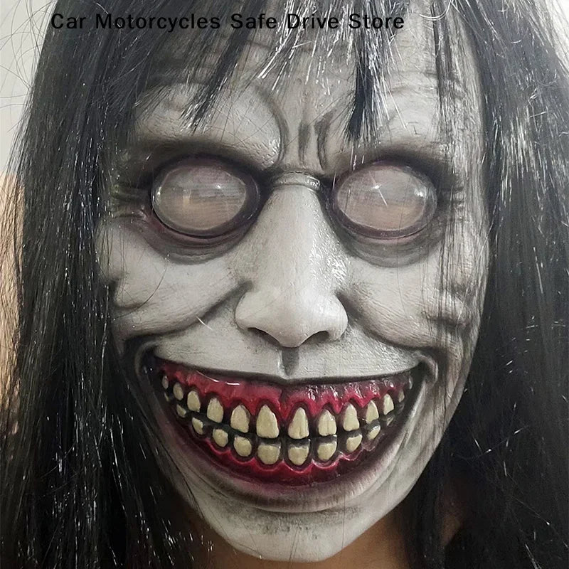 MTerror Exorcist Smiling Plastic Mask Cosplay Creepy Demon Ghost Face
