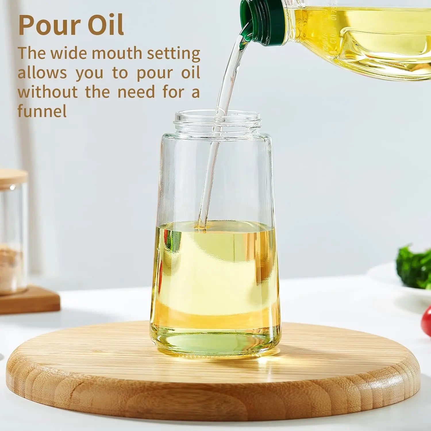 Olive Oil Spray Bottle for Oil Bottle Pouring for Cooking Oil Spices Camping Dispenser with Automatic Lid Spice Shaker Zpaxo