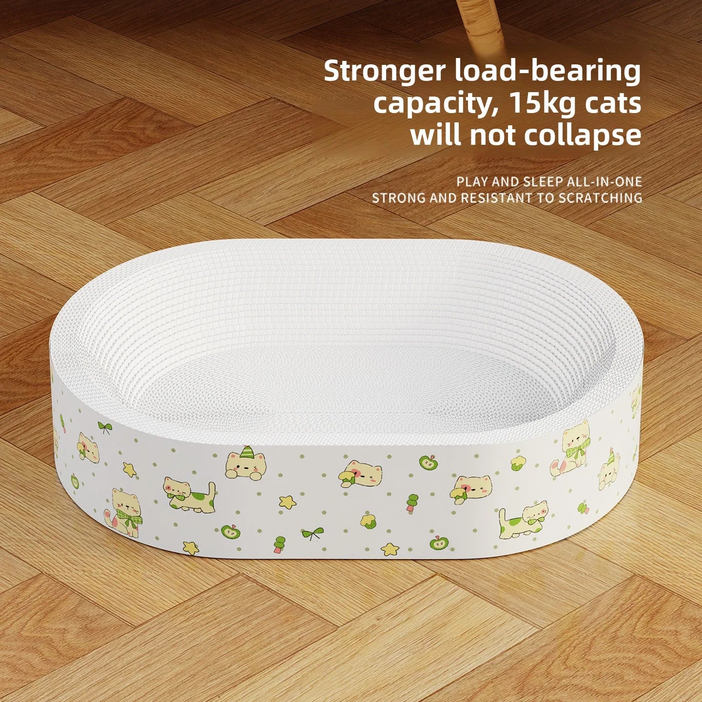 Super Large Cat Scratch Board & Bed – 2-in-1 Cozy Nest