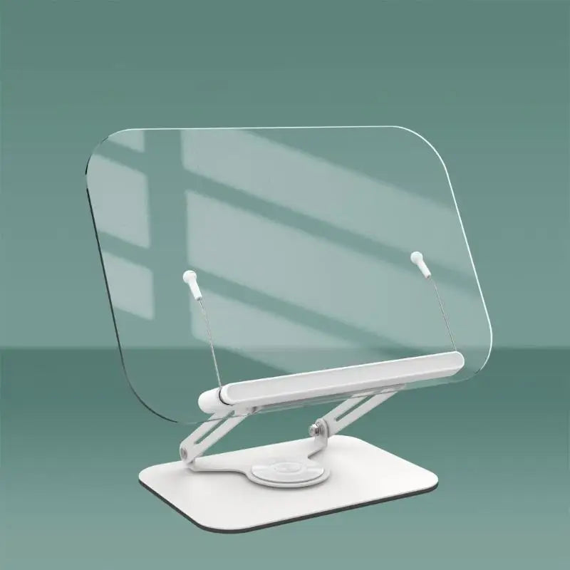652F Adjustable Acrylic Book Stand Holder 360 Rotatable Option Zpaxo