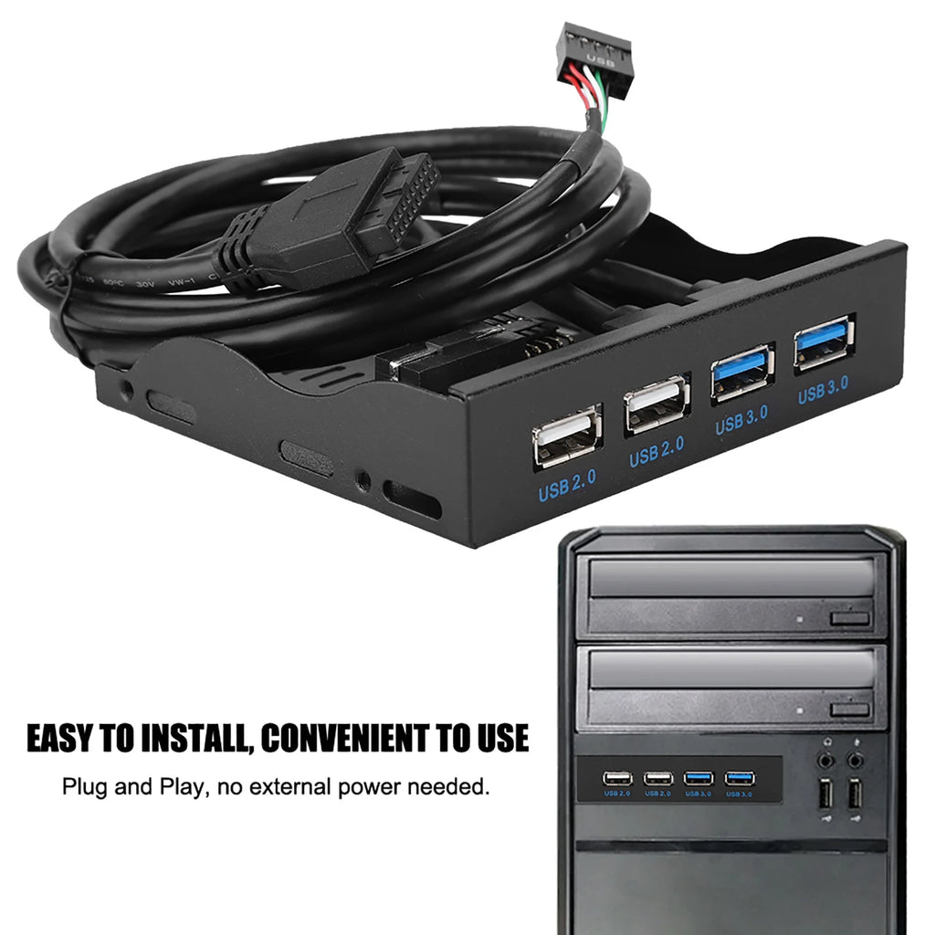 USB 2 0 Floppy Drive Front Panel 3 5-inch 19PIn T9 Pin Speed USB3