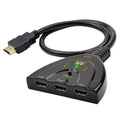 3-Port HDMI Switch 4K 2K 3D – Mini Video Switcher Hub HDMI Switch Zpaxo HDTV Switch