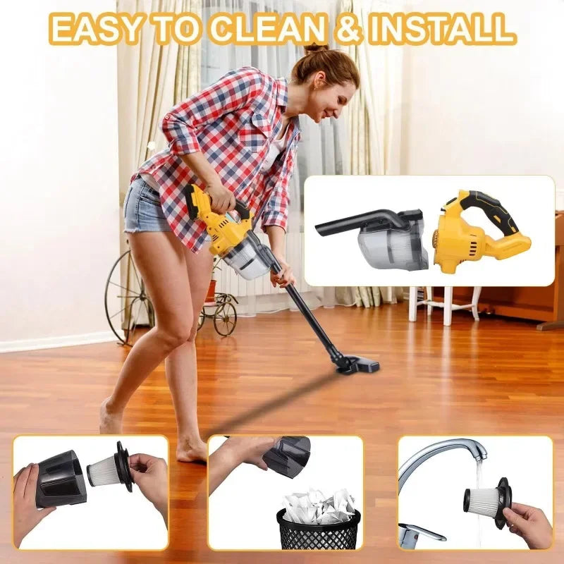 1 Handheld Electric Vacuum Cleaner 500W Powerful Motor 46 CFM