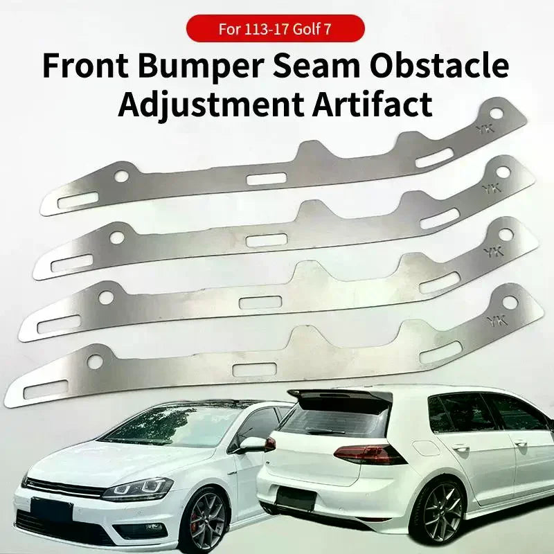 Golf 7 Front Bumper Adjustment Brackets – Stainless Steel 2-Pc
